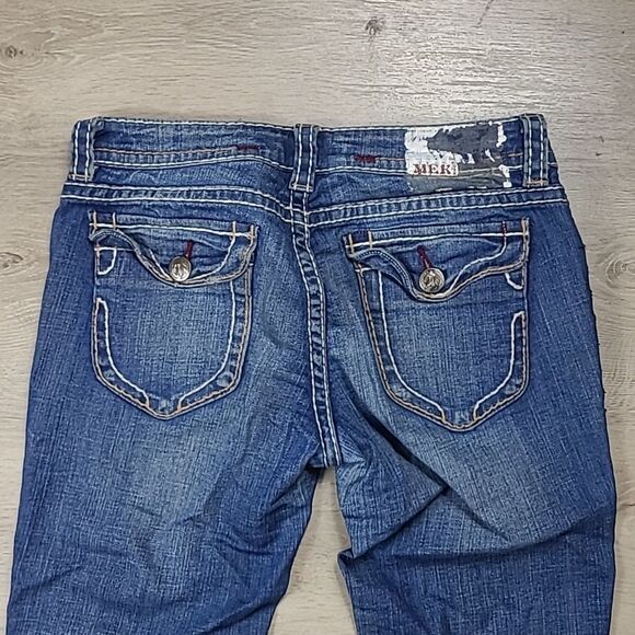 MEK DNM FOR BUCKLE LAS TUNAS BOOT CUT DENIM JEANS size 28 - Picture 4 of 10